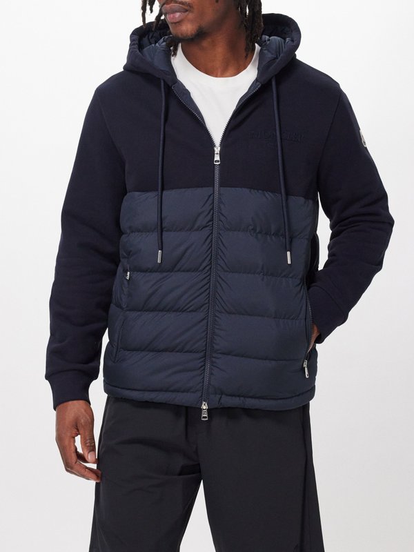 Moncler Hybrid quilted hooded jacket