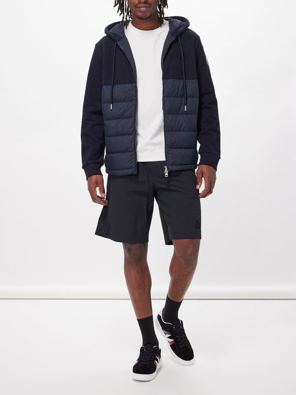 Moncler Hybrid quilted hooded jacket