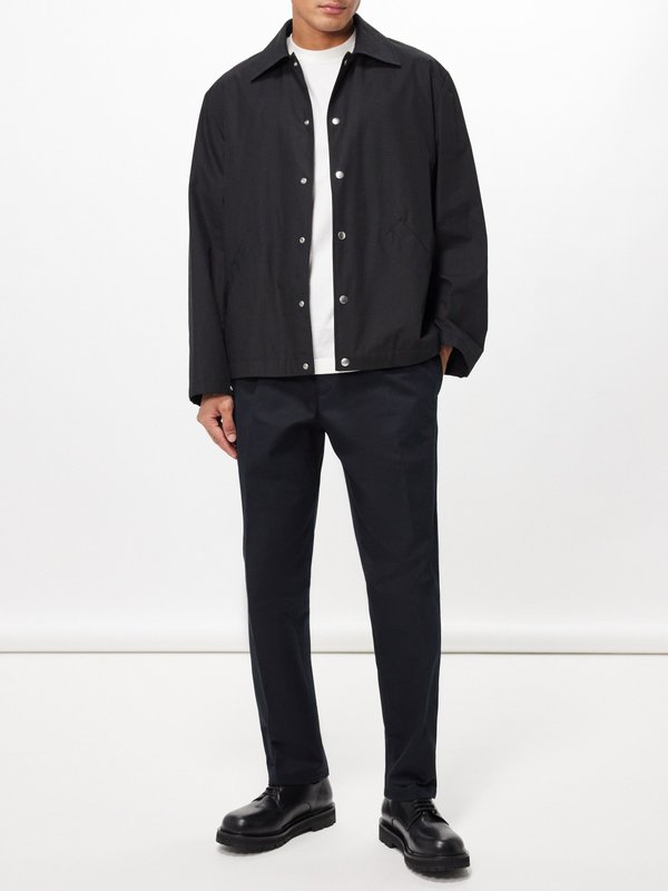 Jil Sander Elasticated-waist cotton-gabardine trousers