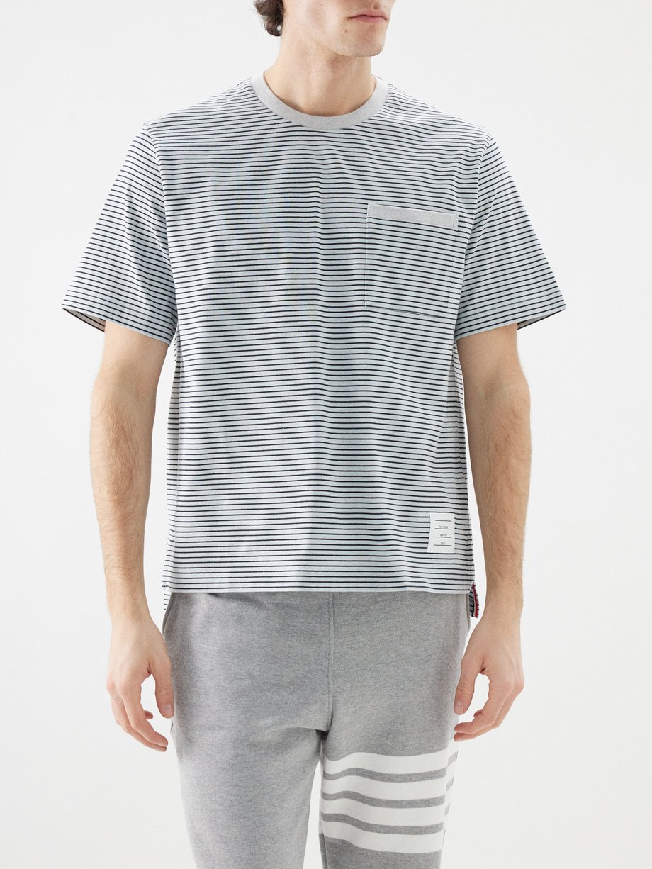Thom Browne Striped cotton-jersey T-shirt