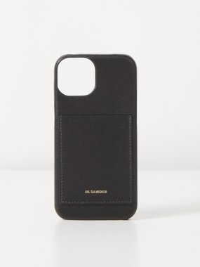 Jil Sander Leather iPhone® 14 Pro phone case