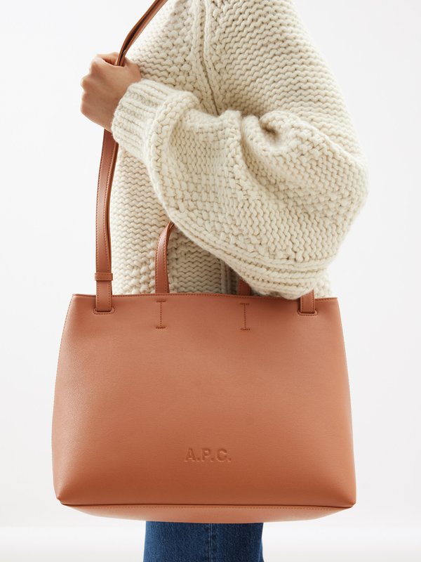 A.P.C. Market small faux-leather tote bag