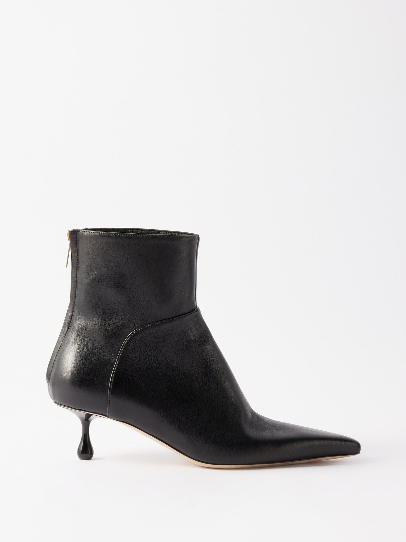 Leather ankle deals boots pointed toe