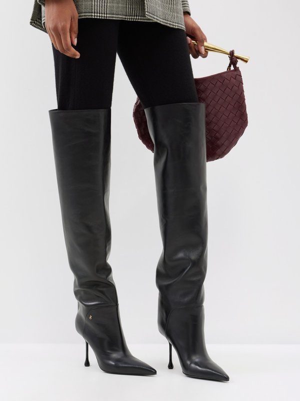 Jimmy Choo Cycas leather knee-high boots