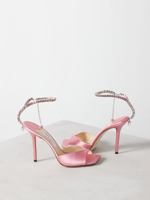 Pink Mafaldina Zeppa 120 patent-leather wedge sandals, Christian Louboutin