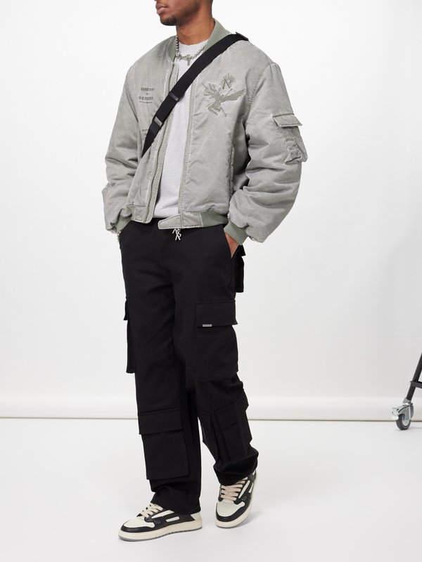 Represent Baggy cotton-twill cargo trousers