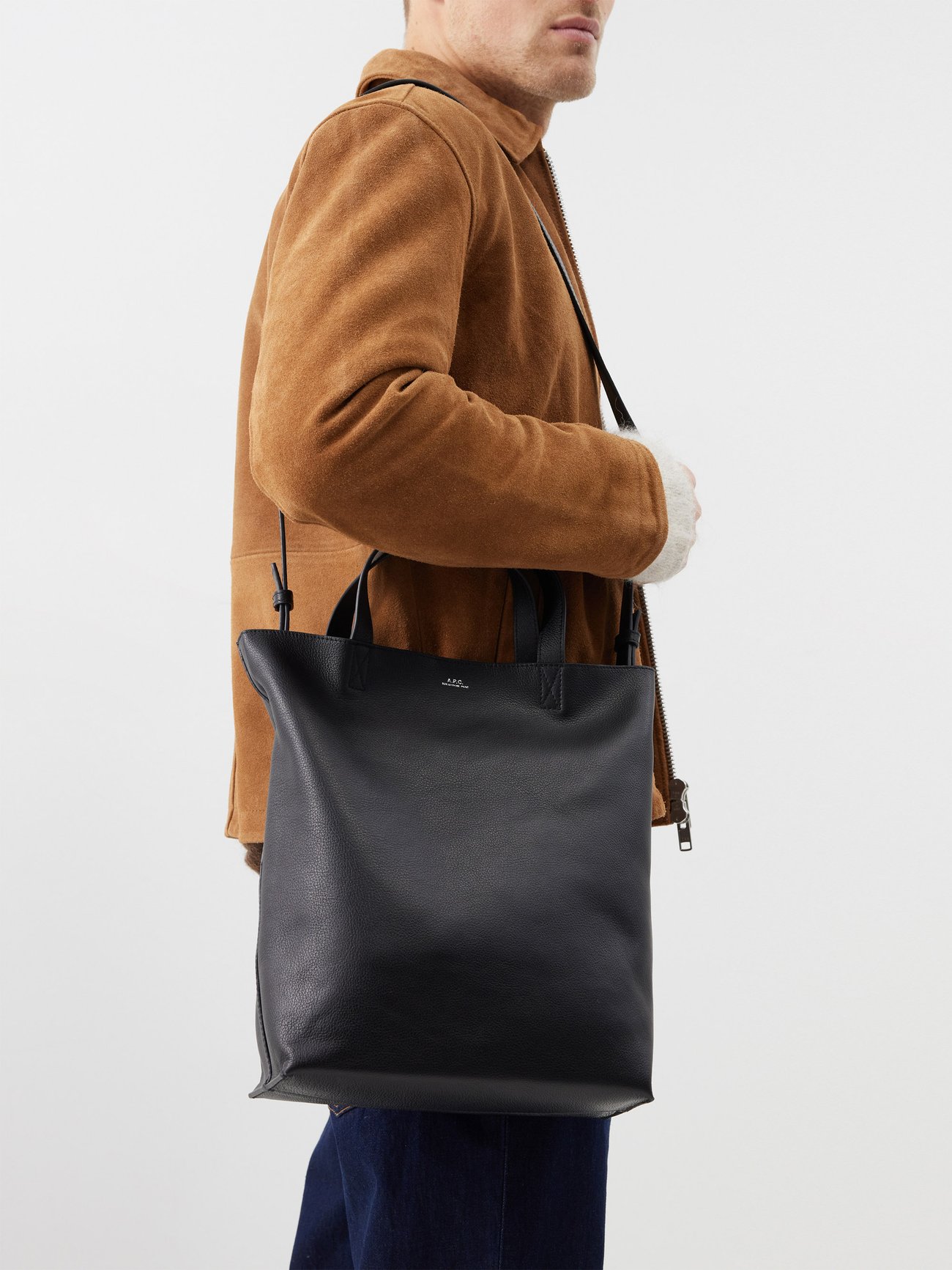 Maiko medium leather tote bag