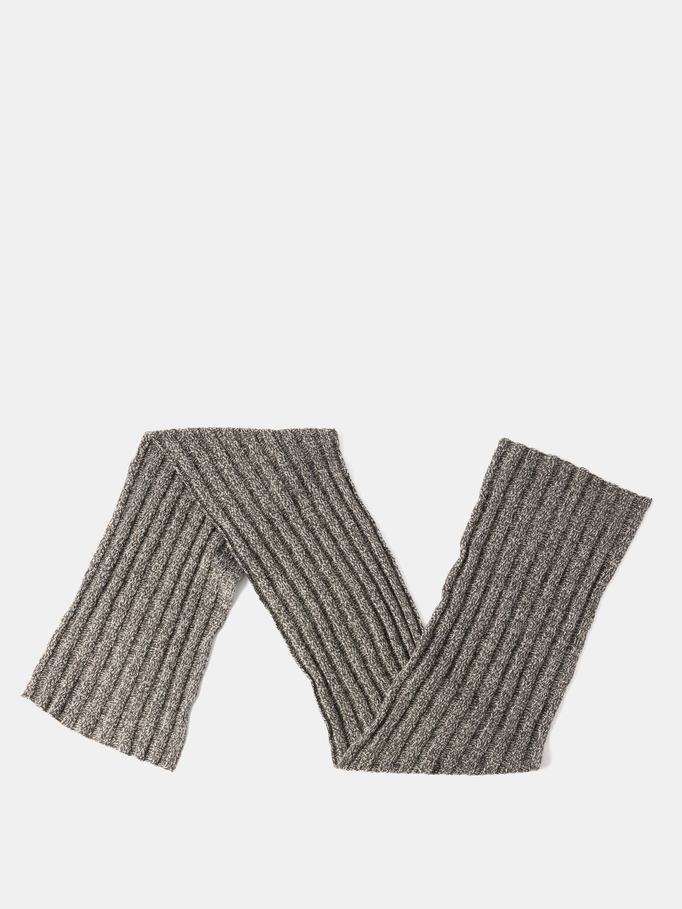 Ribbed-knit cashmere scarf | Brunello Cucinelli