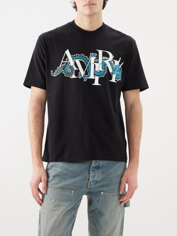 Amiri Dragon logo-print cotton-jersey T-shirt
