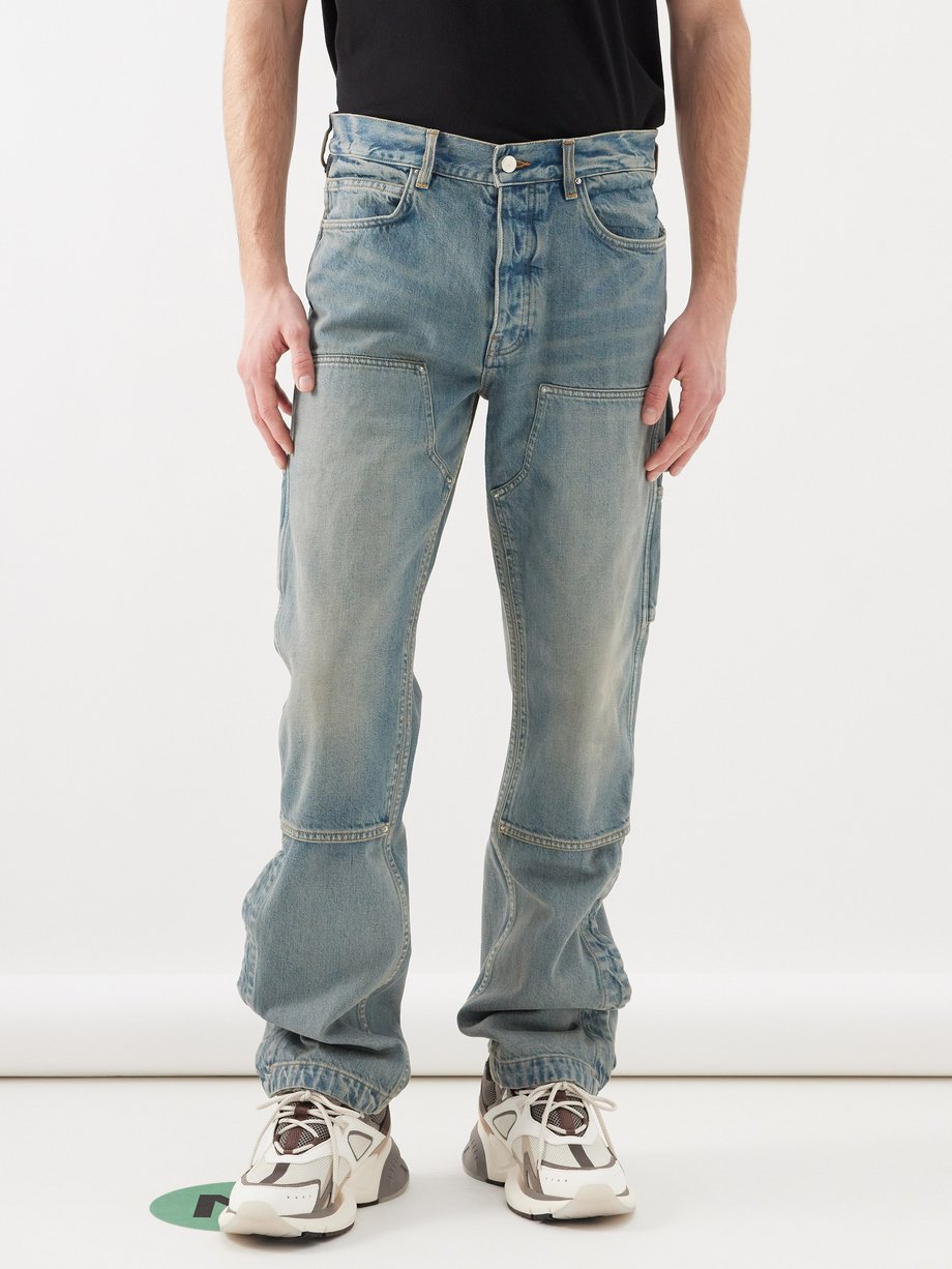 Blue Carpenter straight-leg jeans | Amiri | MATCHES UK