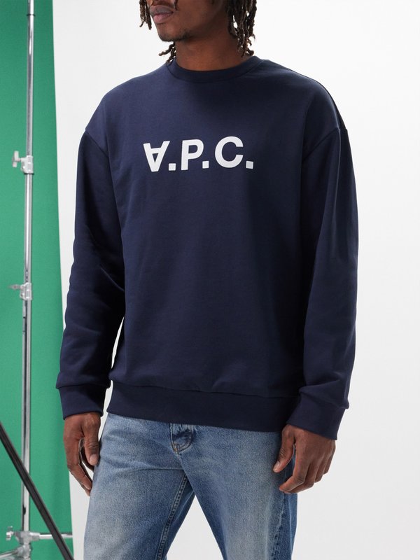 A.P.C. Eliot VPC logo-print cotton-jersey sweatshirt