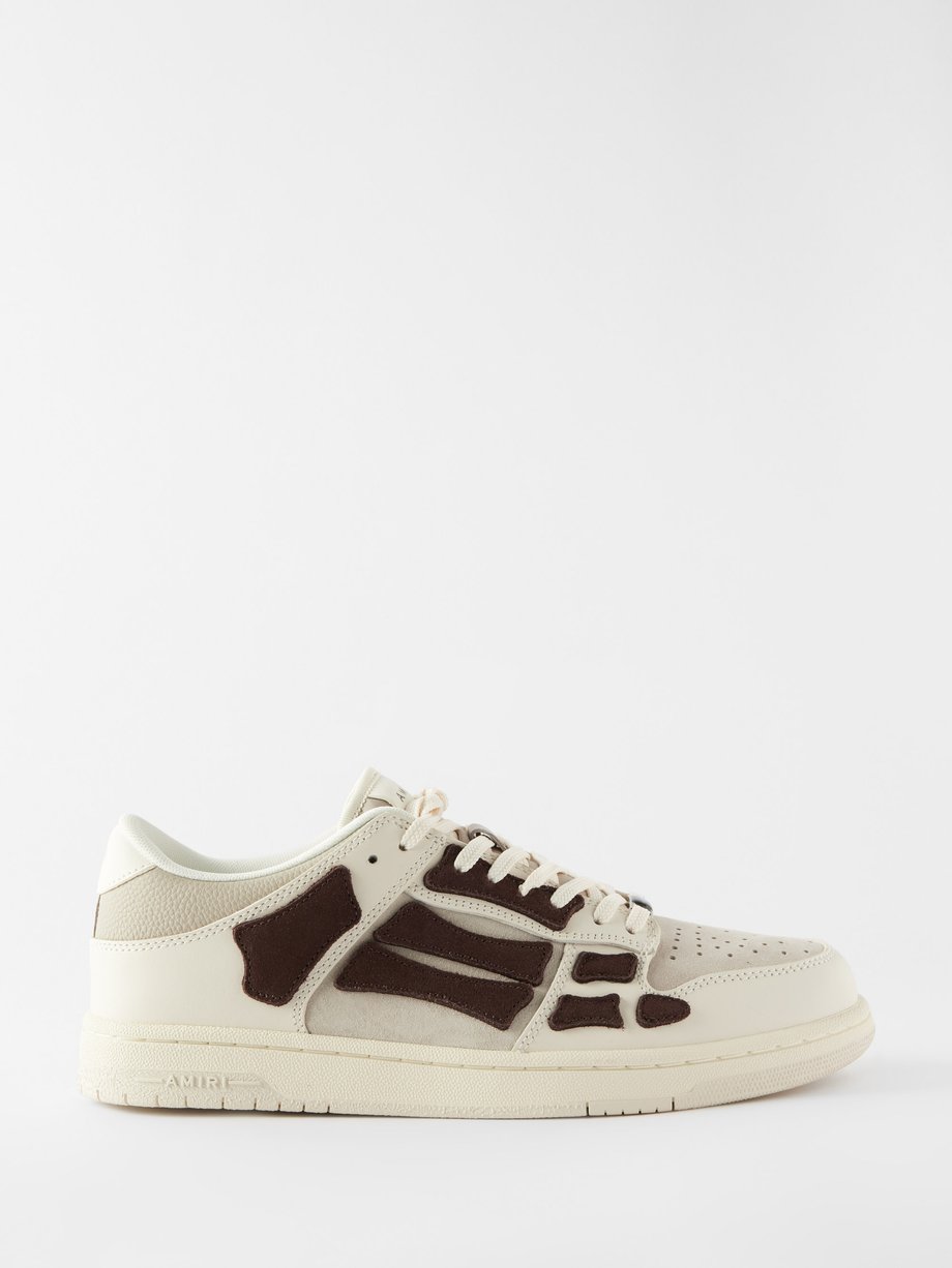 Brown Skel Top leather trainers | Amiri | MATCHES UK