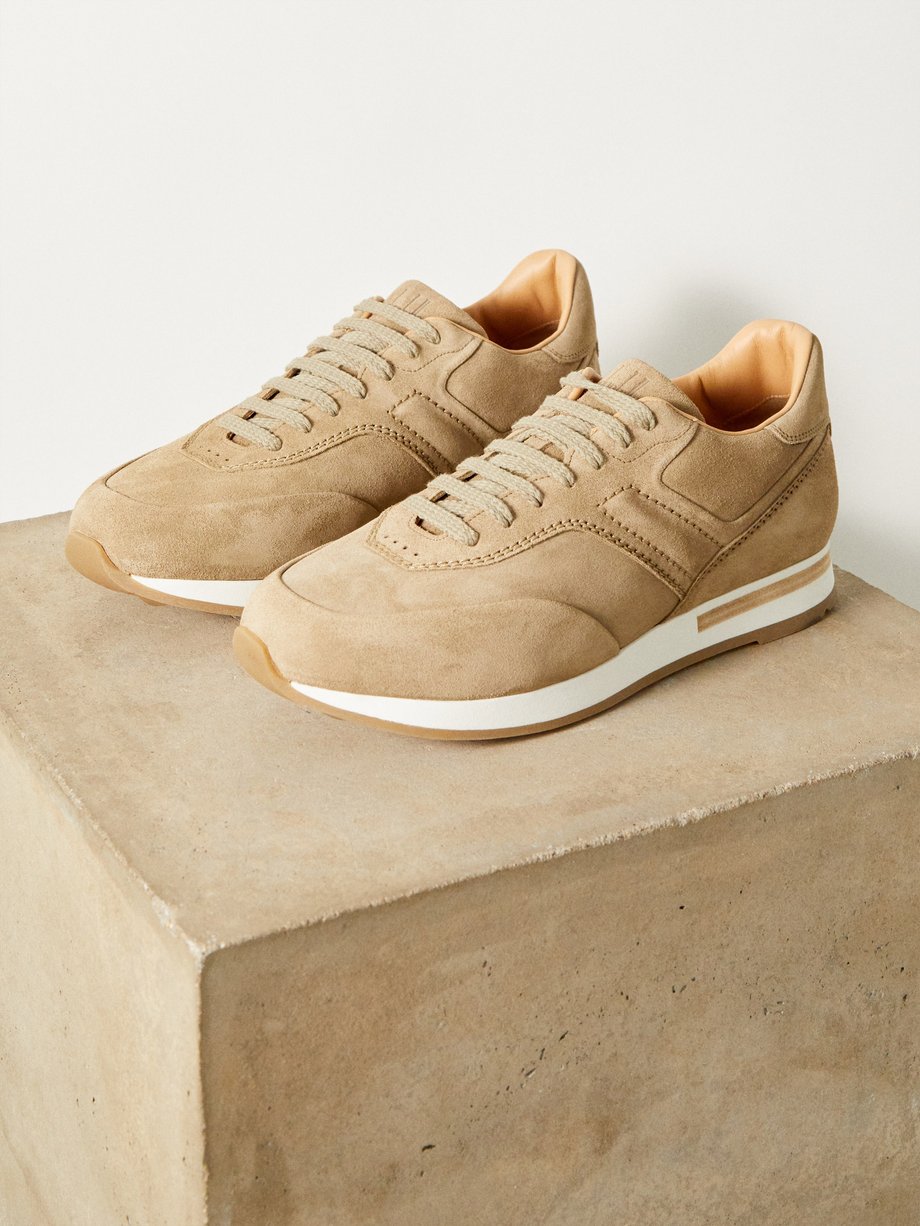 Dunhill Duke suede trainers