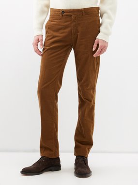 Massimo Alba Winch cotton-corduroy slim-leg trousers