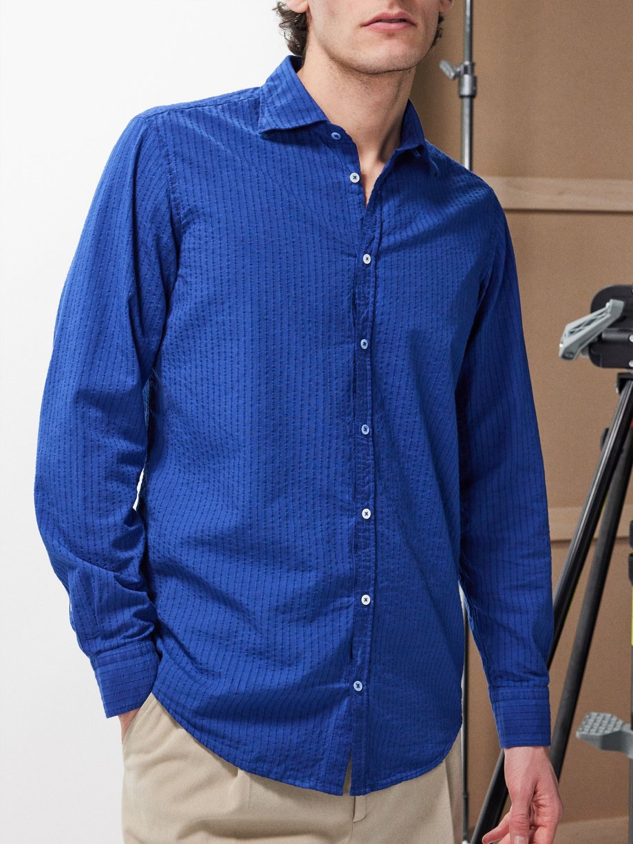 Massimo Alba Genova striped cotton shirt