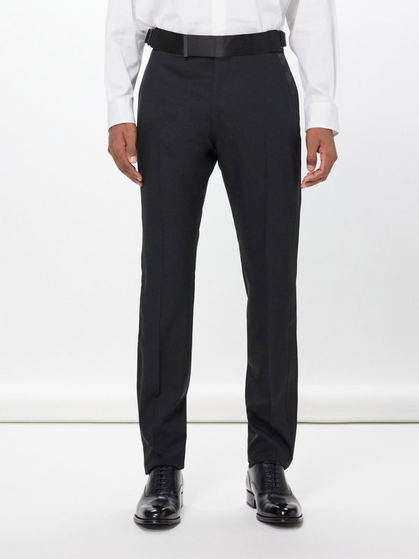 TOM FORD Shelton Slim-Fit Wool and Mohair-Blend Twill Suit Trousers for Men  | MR PORTER