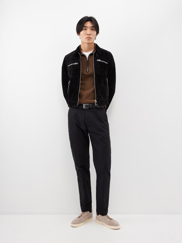 Tom Ford Zip-neck wool-blend sweater