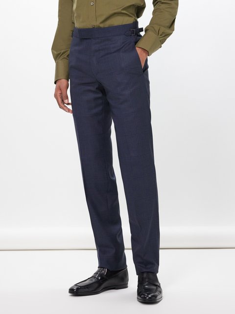 Tom Ford Slim-fit Straight-leg Satin-trimmed Mohair And Wool-blend Tuxedo  Trousers in Black for Men | Lyst UK