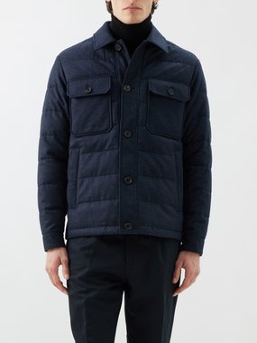 Dunhill Flap-pocket wool-blend jacket