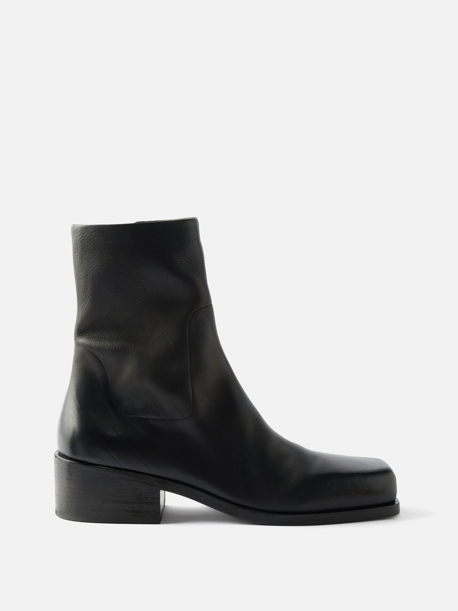 Black Cassello leather boots | Marsèll | MATCHES UK
