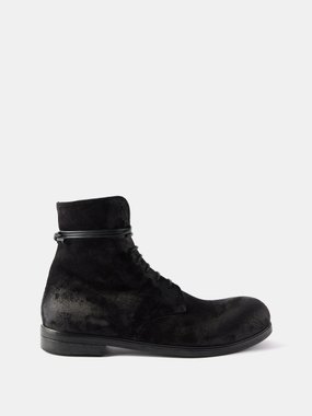 Marsèll Zucca Zeppa suede lace-up ankle boots