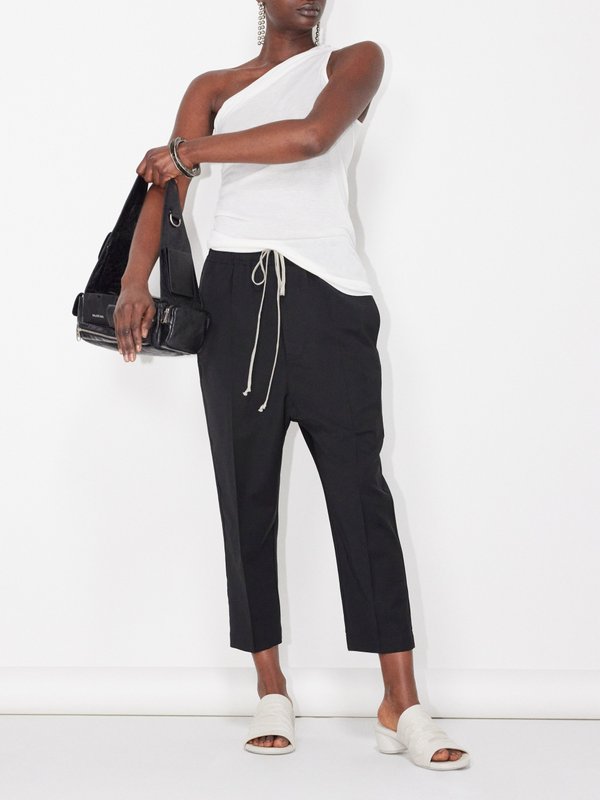 Rick Owens Astaires drawstring wool cropped trousers