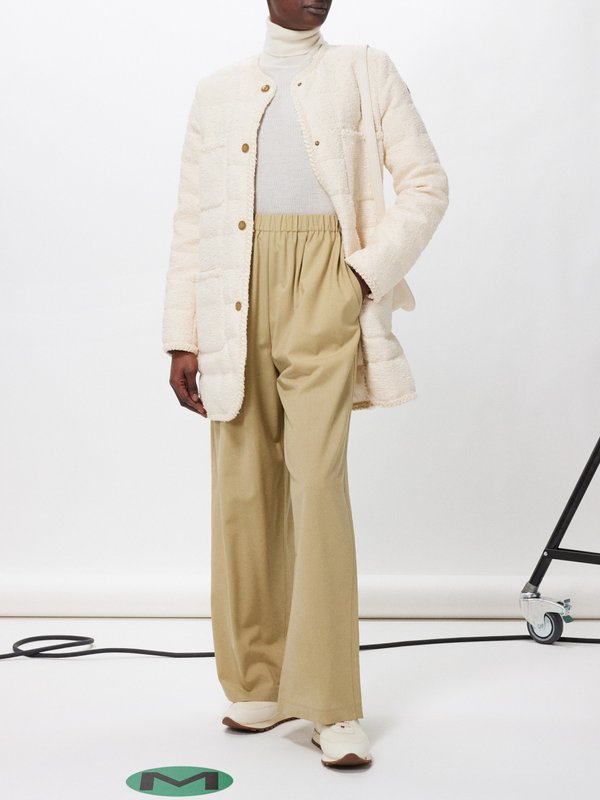 Moncler Epafo cotton-blend bouclé-tweed coat