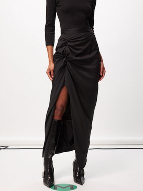 Vivienne Westwood Panther draped cady maxi skirt