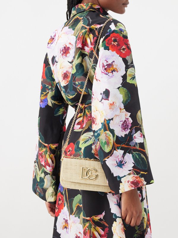 Dolce & Gabbana 3.5 raffia shoulder bag