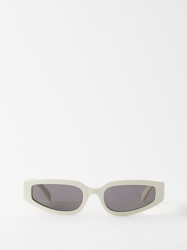 Celine Eyewear Triomphe slim cat-eye acetate sunglasses