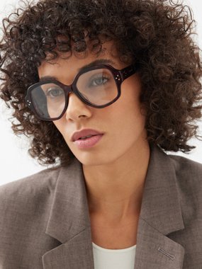 Celine Eyewear Oversized square acetate glasses