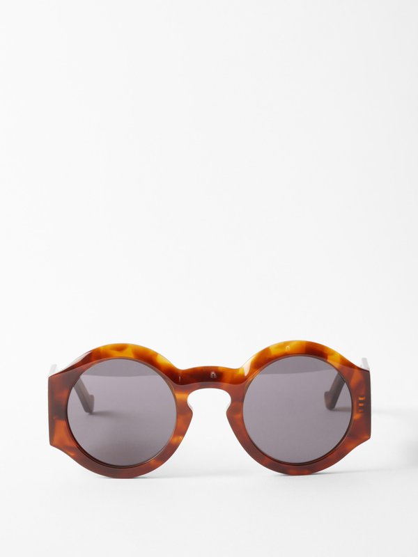 LOEWE Eyewear (LOEWE) Round tortoiseshell-acetate sunglasses