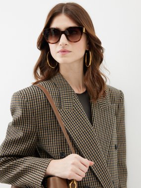 Fendi Eyewear Fendi Round tortoiseshell-acetate sunglasses