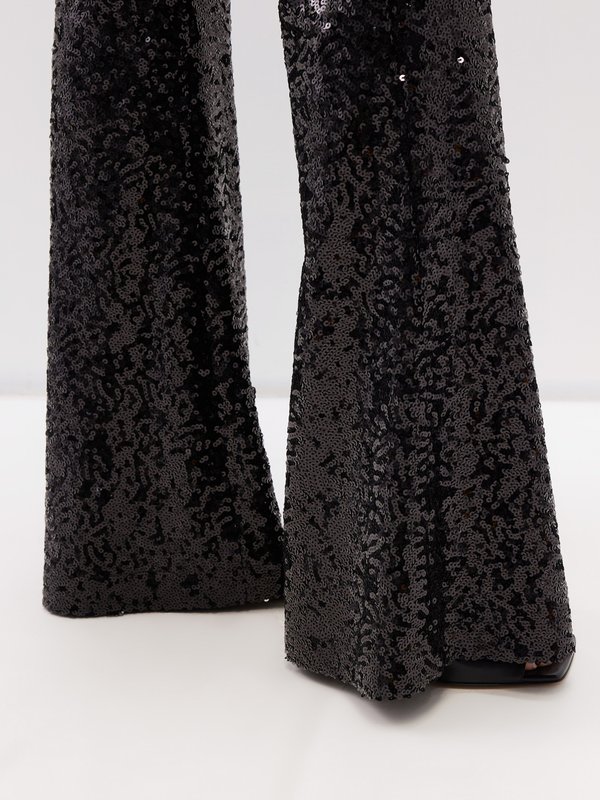 Raey Sequin flared trousers