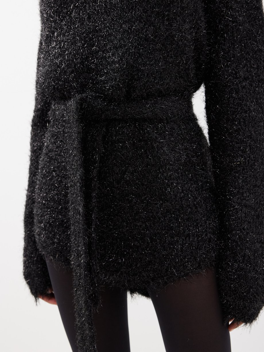 Black Knit Bodysuit - Lurex Knit Bodysuit - Knit Bodysuit - Lulus