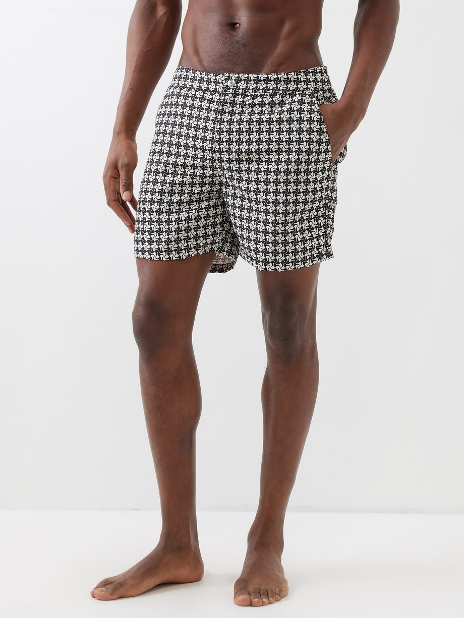 Black Tessellate-print swimshorts | Paul Smith | MATCHESFASHION US