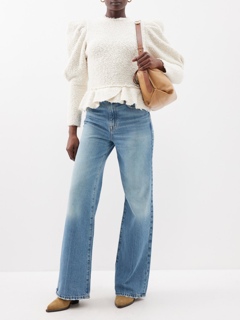 Blue Le Jane wide-leg jeans, FRAME