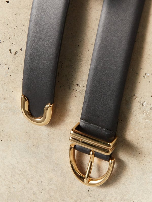 Khaite Bambi smooth-leather belt