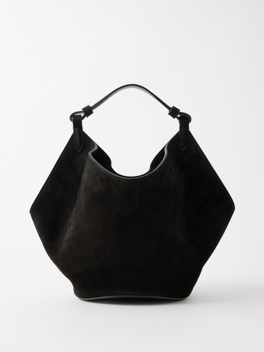 Black Lotus mini suede handbag | Khaite | MATCHES UK