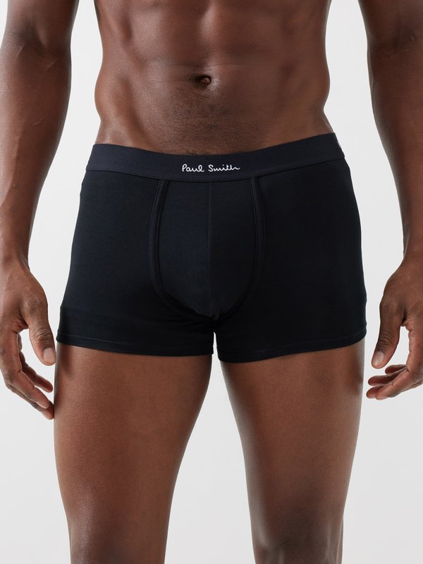 Paul Smith Pack of three organic cotton-blend trunks