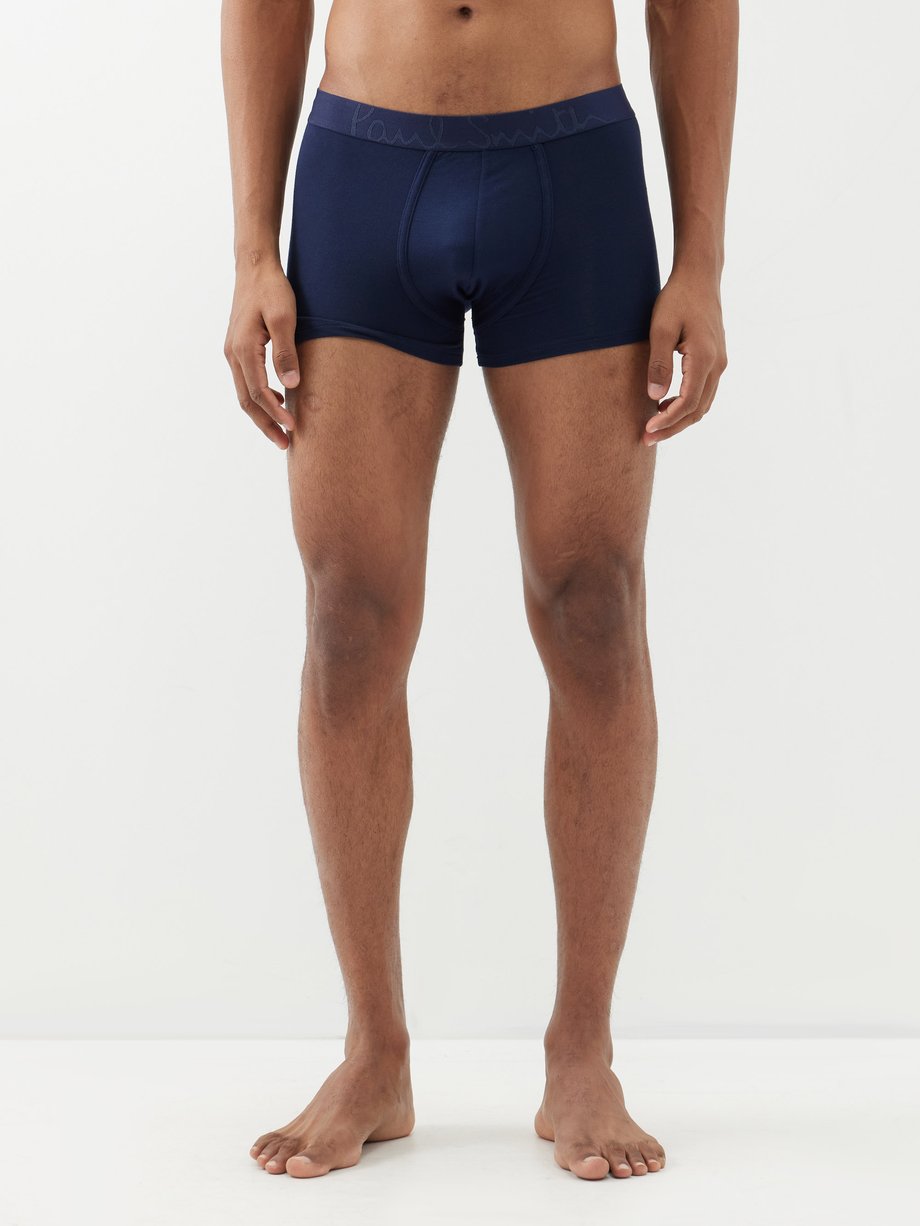 Navy Pack of three modal-blend boxer briefs, Paul Smith