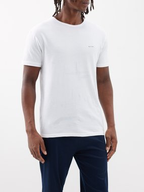 Paul Smith Pack of five logo-print organic-cotton T-shirts