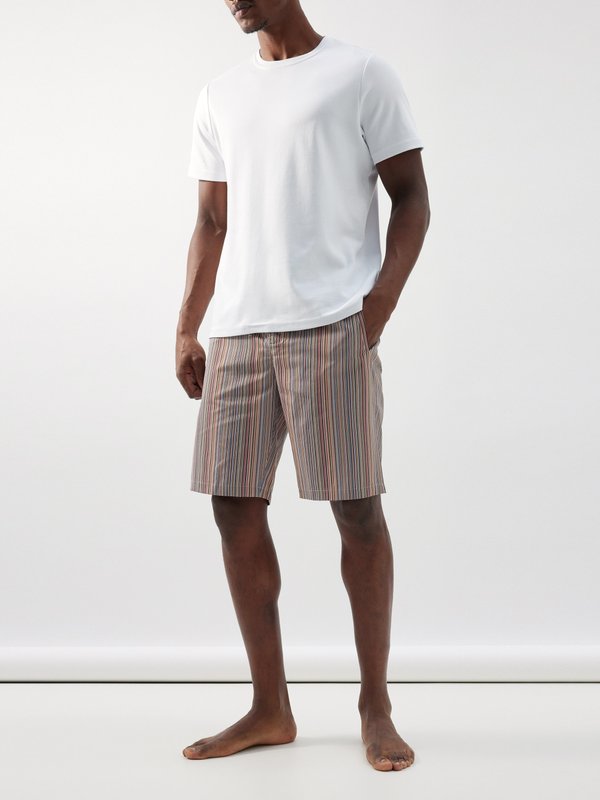 Paul Smith Signature Stripe cotton pyjama shorts