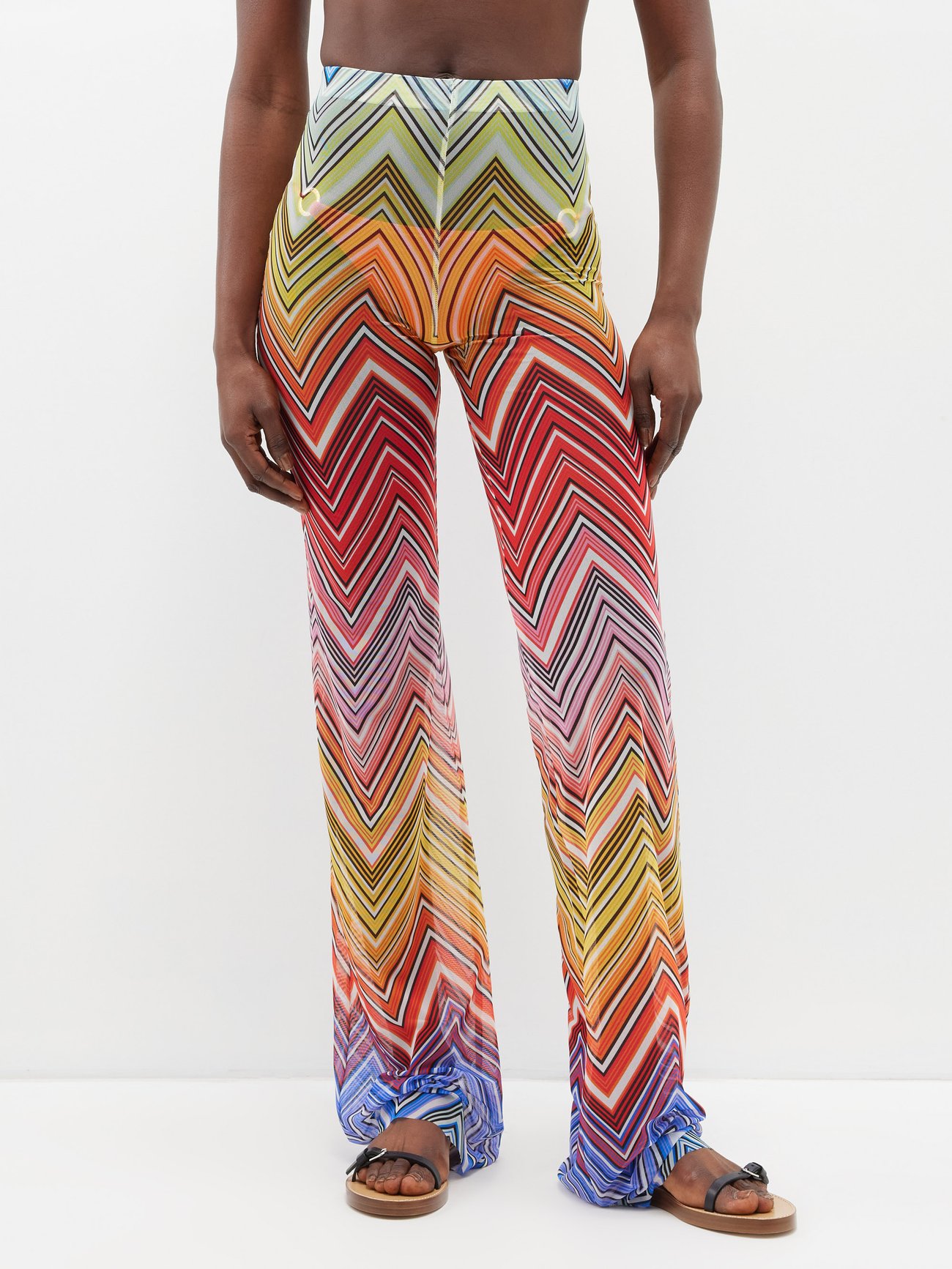 MULTICOLOR WIDE LEG PANTS SET – Magia USA