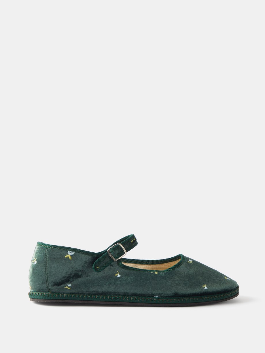 Green mary store jane shoes uk