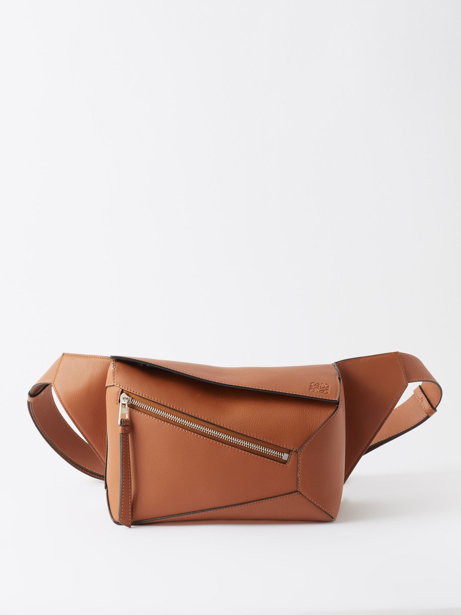 LOEWE LOEWE Puzzle small leather belt bag Brown MATCHESFASHION