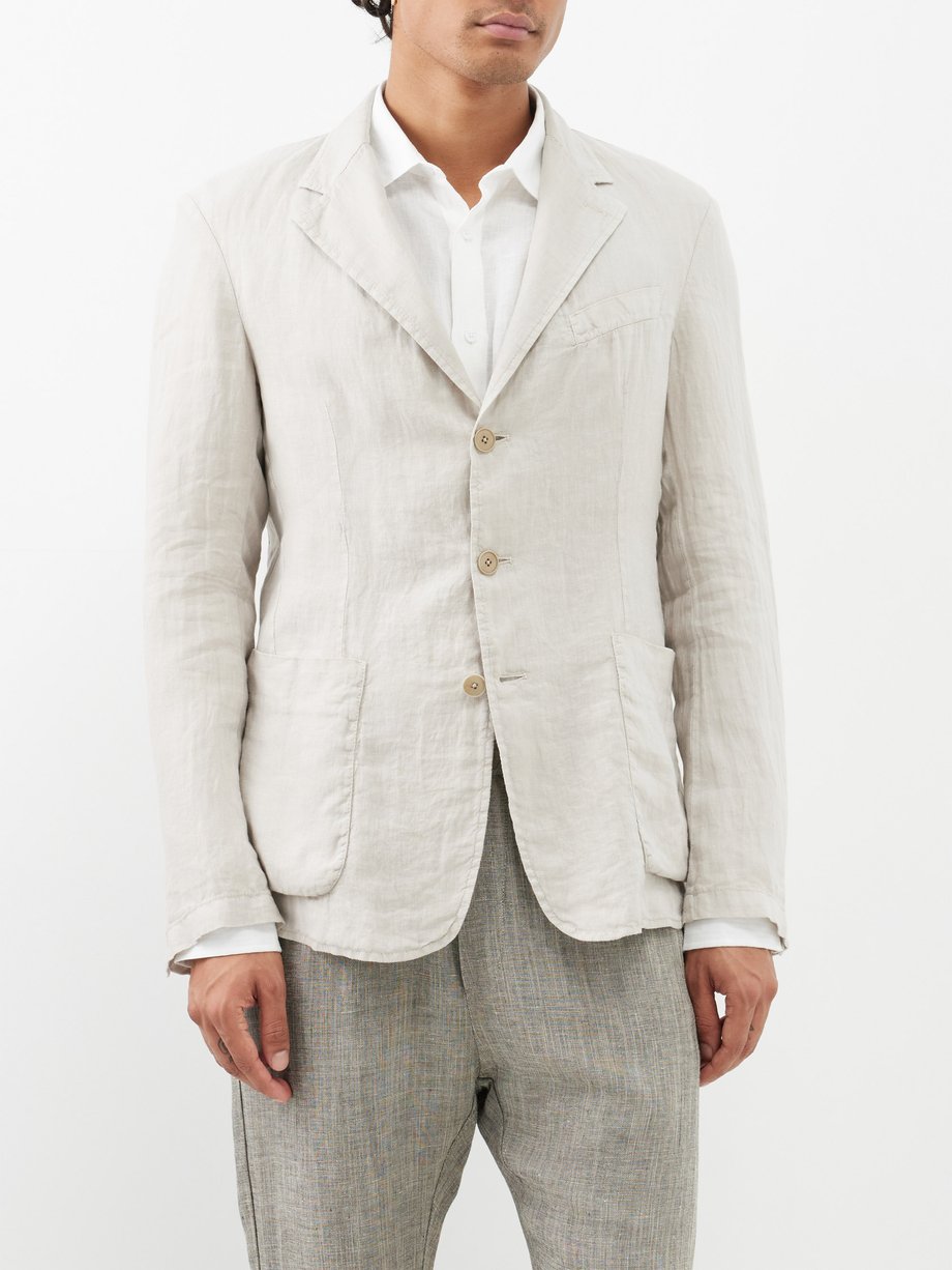 Beige Siroco twill suit jacket | Barena Venezia | MATCHES UK