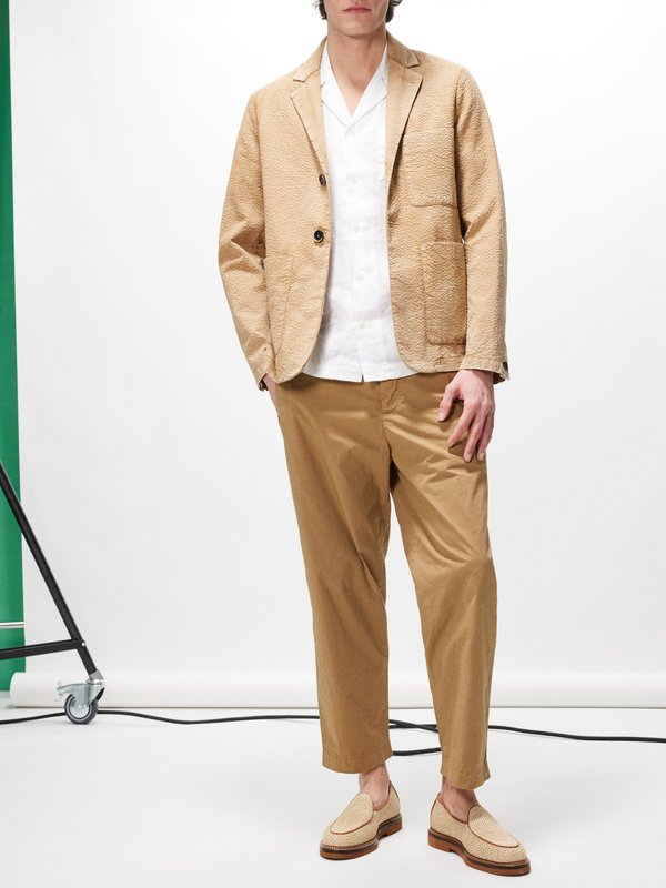 Barena Venezia Ameo elasticated-waist cotton-blend trousers