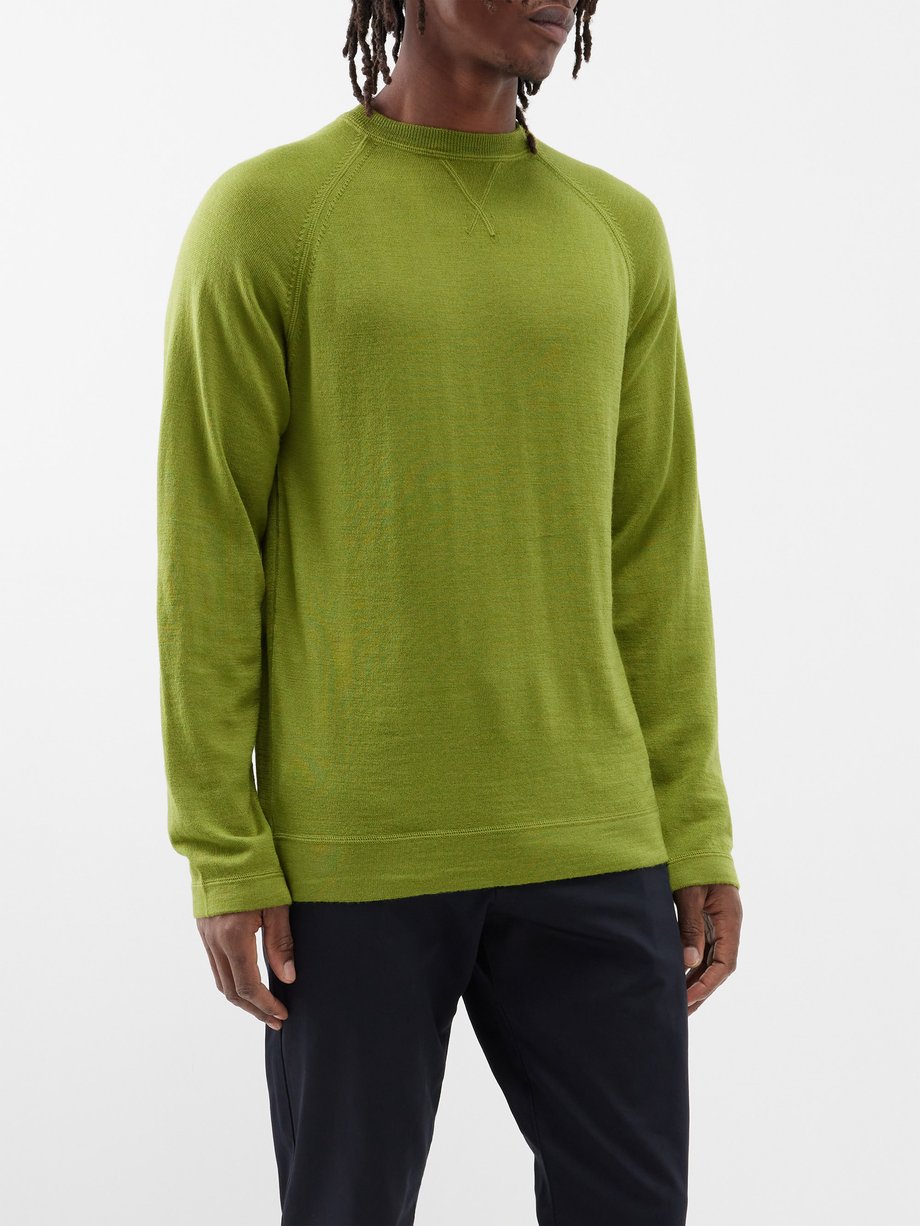 Officine Générale Nate raglan-sleeve merino sweater