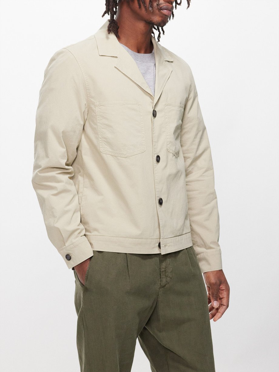 Officine Générale Jonah cotton-blend shirt jacket